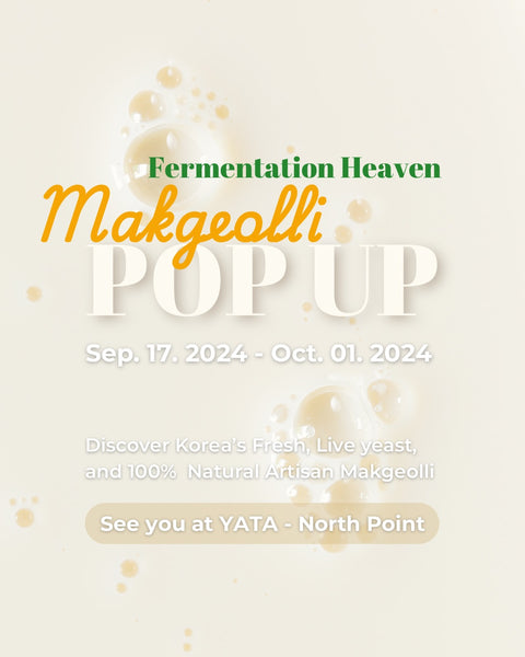 Fermentation Heaven Makgeolli Pop-up event in Hong Kong / YATA North Point